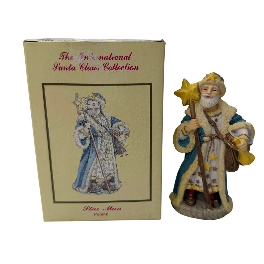 International Santa Claus Collection Star Man Poland SC04 Figurine 1992 Vintage